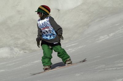 Minot stylee en Snowboard