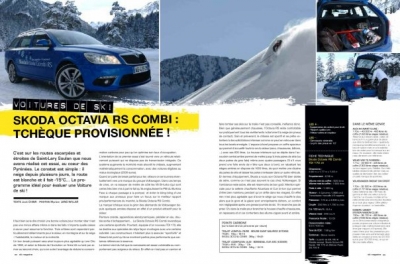 Elie Lagarde - Article Ski Magazine - Test Skoda RS