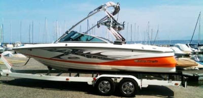 Our boat, the MasterCraft X2