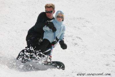 Snowscoot Maker and daughter
