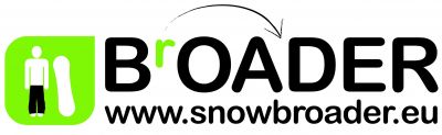 logo snowbroader dude