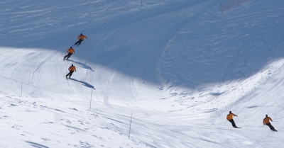 sequence ski de piste